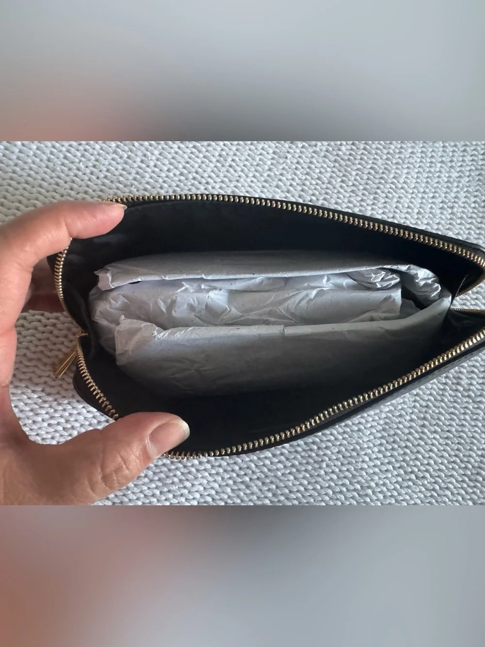 kate spade Black Wallet with Gold Logo